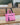 TOTE NYLON, CON CREMALLERA, COLOR ROSA