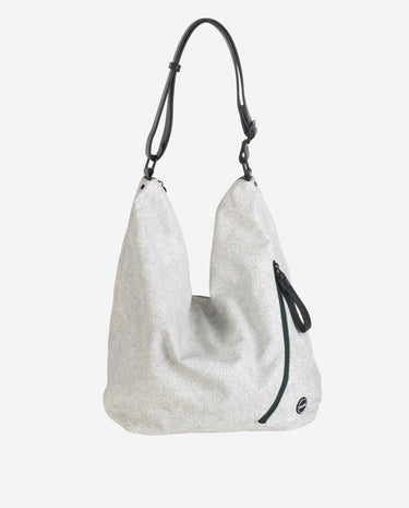 HOBO PU, CON CREMALLERA, COLOR BLANCO