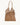 BOLSO DE HOMBRO FIBRA NATURAL, CIERRE SACO, COLOR TOSTADO