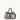 TOTE PEQUEÑO DE NYLON METALIZADO COLOR PLATA