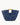 BOLSO DE MANO, CON CREMALLERA, COLOR AZUL