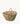 ROUND ESPARTO LOG BASKET, SACK LINING