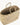 NATURAL PALM BASKET, PALM HANDLES