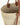 NATURAL PALM BASKET LEATHER HANDLES