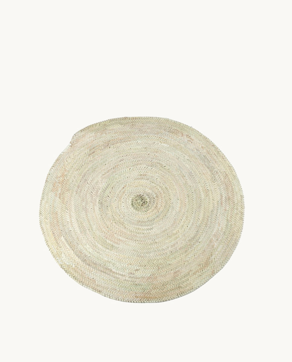 Round Palm Rugs ROUND NATURAL PALM FIBER RUG, 100CM DIAMETER – KBAS