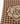 FULAR DE PATA DE GALLO Y FLORES JACQUARD COLOR CAMEL