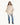 PONCHO DE PUNTO CON PELO COLOR BEIGE