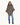 PONCHO DE PUNTO CON PELO COLOR GRIS