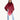 PONCHO DE CUADROS PATA DE GALLO COLOR GRANATE