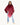 PONCHO DE CUADROS PATA DE GALLO COLOR GRANATE
