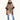 PONCHO EN MEZCLA DE LANA CON PELO COLOR TAUPE