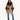 PONCHO EN MEZCLA DE LANA CON PELO COLOR TAUPE