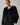 CHAQUETA CORTA EFECTO PELO COLOR NEGRO