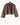 CHAQUETA CORTA EFECTO PELO COLOR TAUPE