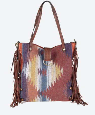 URBAN ALPAMAYO TOTE TEXTIL CUERO