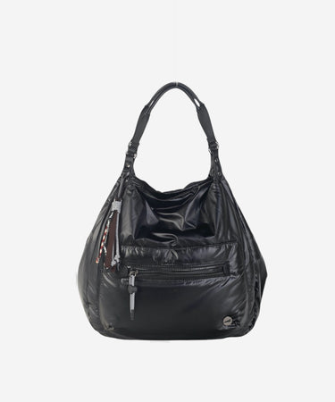 URBAN VELA TOTE NYLON METALIZADO NEGRO