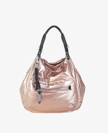 URBAN VELA TOTE NYLON METALIZADO NUDE