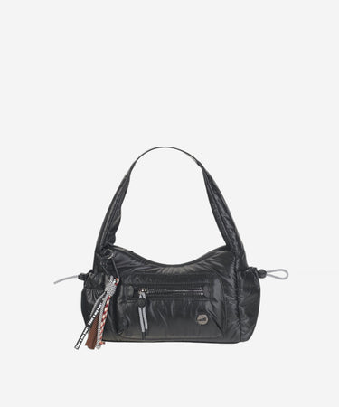 URBAN VELA BOLSO DE HOMBRO NYLON METALIZADO NEGRO