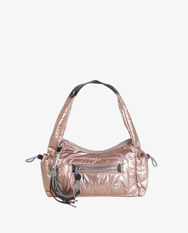 URBAN VELA BOLSO DE HOMBRO NYLON METALIZADO NUDE