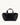 BOLSO DE MANO DE PIEL SINTÉTICA URBAN BELCANTO COLOR NEGRO