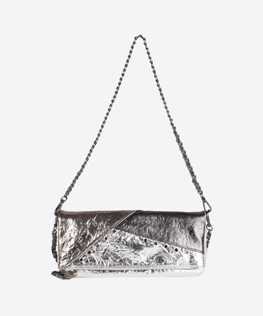 COCTAIL MOON BOLSO DE HOMBRO P. U. PIEL PLATA