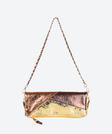 COCTAIL MOON BOLSO DE HOMBRO P. U. PIEL ORO