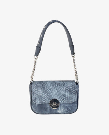 COCKTAIL CAPELLA BOLSO DE HOMBRO P.U. PIEL PRINT AZUL