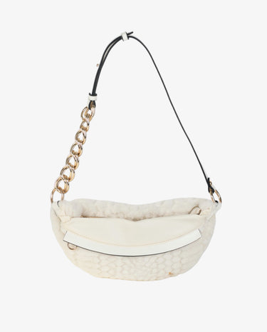 COCKTAIL GINAN BOLSO DE HOMBRO TEXTIL BLANCO